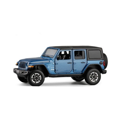 1:32 Jeep Wrangler die cast car model toy for kids 15cm pull back simulation alloy car With Sound/Light License Collection Gifs