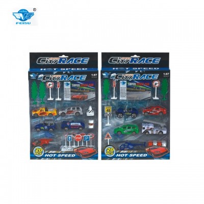 New diecast city set die cast car toy model