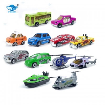 FEISU  1:64 die cast car  model  car toy  vehicles metal car model toy  truck  bus ship helicopter jeep toy  for kids