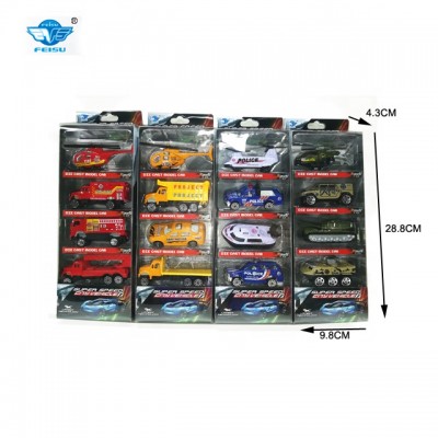 Promotional 1:64 diecast Small Metal Toy Cars Mini Truck Toy helicopter Car Toy ship for kids