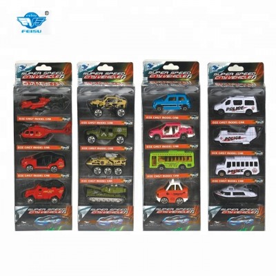 Hot sale colorful 1:64 mini metal toys die cast model car sets 4 types for play