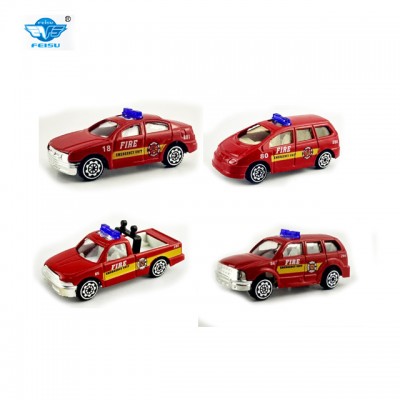 Newest design wholesale fire set diecast metal toy car model