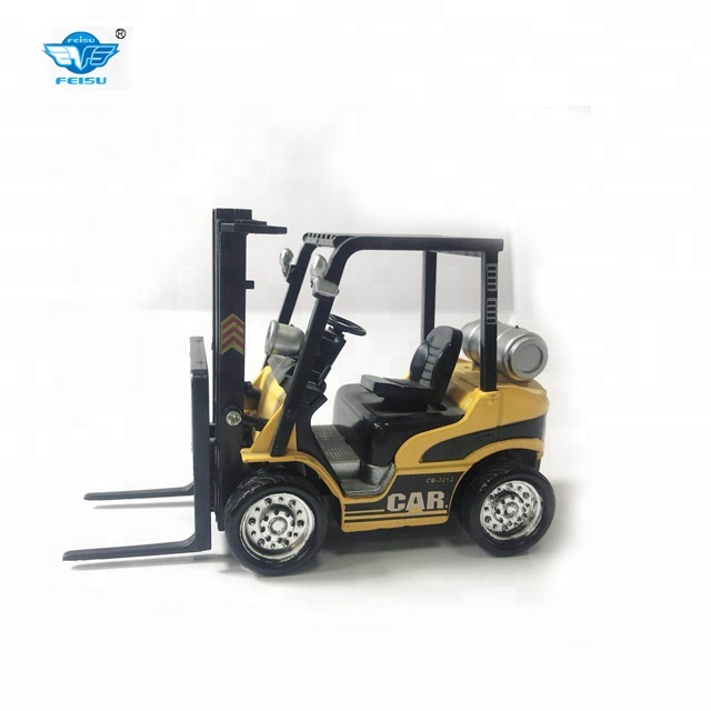 Kids engineering truck model alloy construction pull back mini FORKLIFT TRUCK toys