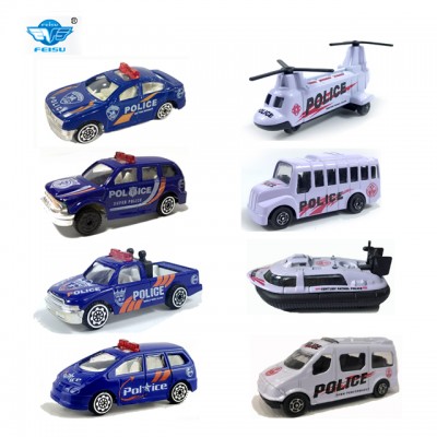 2019 Best Quality Diecast Toy Vehicle Police Series Metal Car Toys