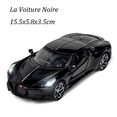 1:32 Bugatti La Voiture Noire die cast car model toy for kids 15cm pull back simulation metal car gift toy With Sound/Light